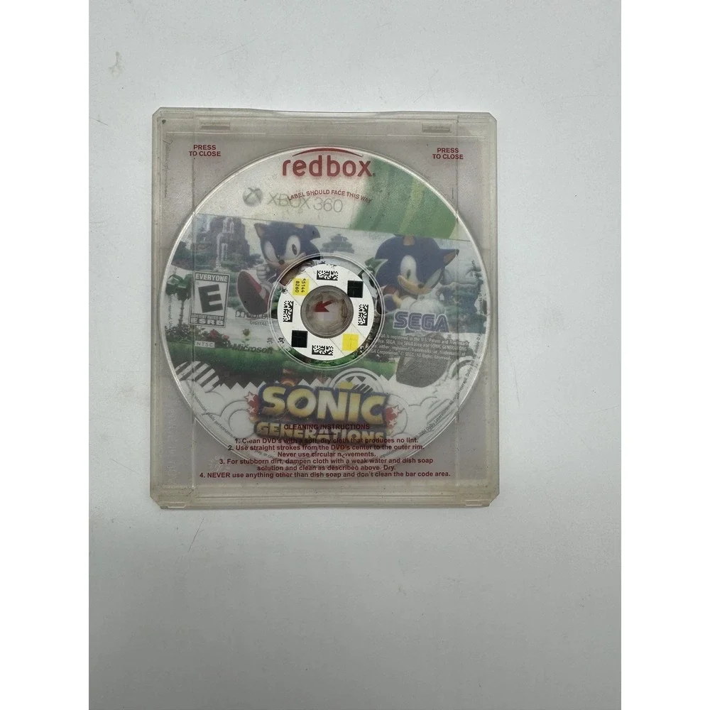 Sonic Generations SEGA Xbox 360 Game Disc Only Rated E Everyone